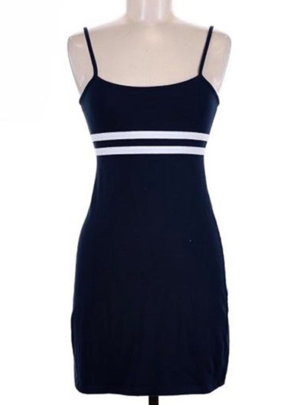 Women's Brandy Melville Lilian Navy Spaghetti Strap Mini Dress